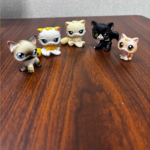 Littlest Pet Shop Other - Littlest Pet Shop LPS Authentic Shorthair Cat Lot #339 #391 #468 #2249 Rare
